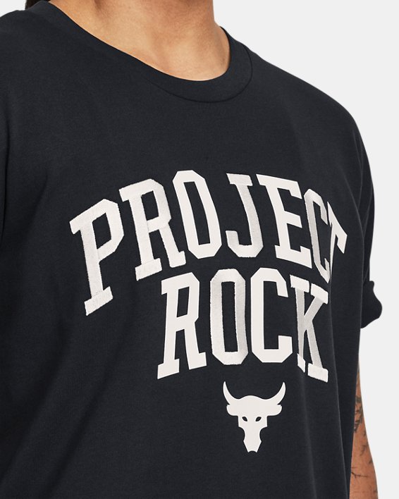 Camiseta Project Rock Heavyweight Campus para mujer, Black, pdpMainDesktop image number 3